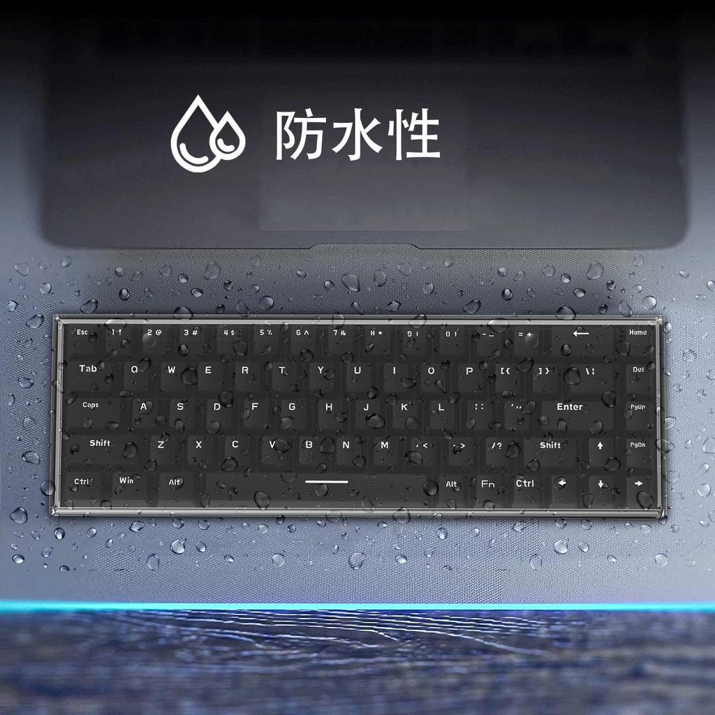 Клавиатура MAMBASNAKE Подходит для 68-клавишной мини-клавиатуры, высокотемпературная гибка под давлением, чехол-кейс для хранения кошки, пылезащитный, акриловый, 60% клавиатура/игровая