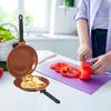 Double-Sided Pancake Lid Pan with Nonstick Reversible Cake Pan for Perfect Pancakes Stainless