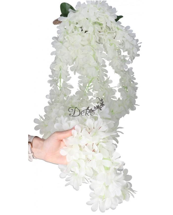 Artificial hanging flowers Wisteria 135cm, life-like, premium