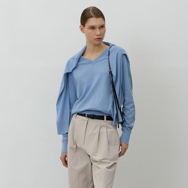 ATELIER NAIN Essential Overfit V-Neck Knit(T-6764)