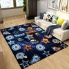 Custom Personalization Football Stars Print Area Rug - Soft, Washable Non-Slip Indoor Mat,Living Room,Home&Office Decorative Rug