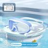 Взрослые и детские модели. Очки для плавания HD с большой оправой. Очки для дайвинга с защитой от запотевания и цельными берушами. Оборудование для плавания.