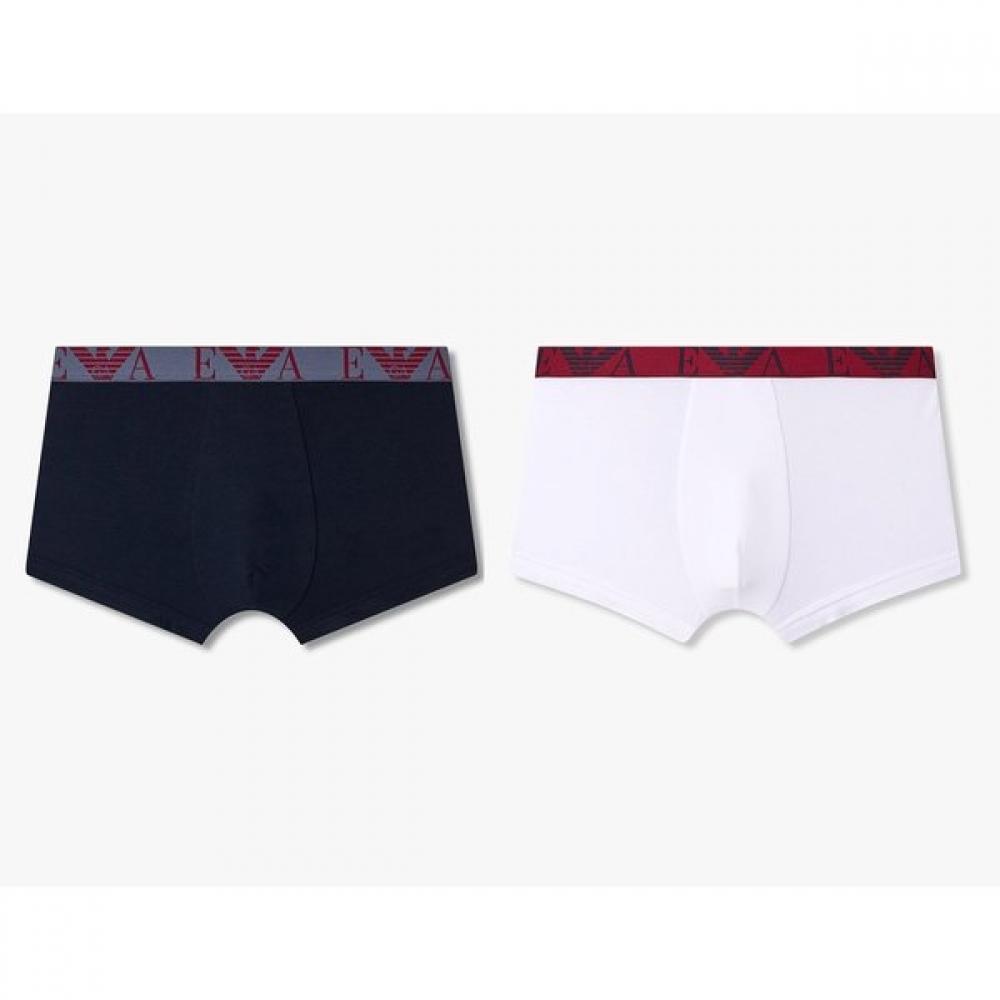 Emporio Armani Men S Big Eagle Logo Banded Cotton drawerS Set 2pc 0815312303 0815312305