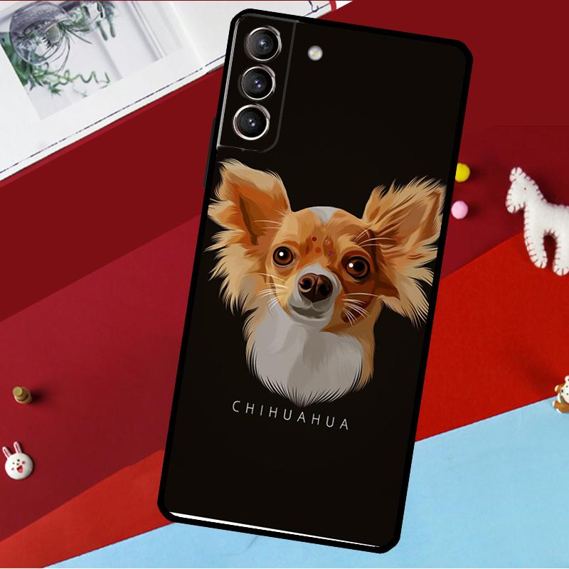 Мультяшная собака чихуахуа Чехол Для Samsung Galaxy S26 S25 S24 S21 S22 S20 Ultra S9 S10 Plus S23 FE S25 FE Чехол для телефона