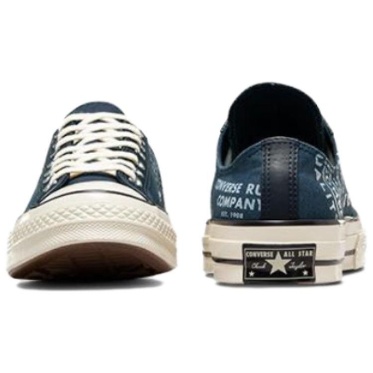 Кроссовки унисекс Chuck 70 Leather Overlay Low Converse Rubber Company Blue Navy Egret A07124C