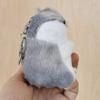 Kawaii Cute Soft Hamster Keyrings Keychains Fluffy Trinkets Car Handbag Pendant Key Chian Ring Holder Birthday Gift