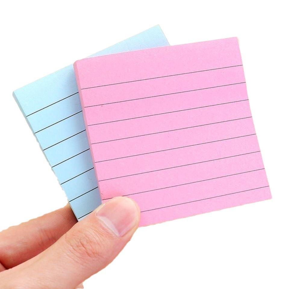 Colored Adhesive Sticky Notes Memo Pads, 100 Sheets, Student Stationery