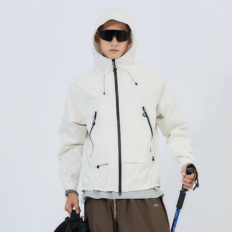 Осенне-зимняя мужская повседневная куртка Простая куртка с капюшоном