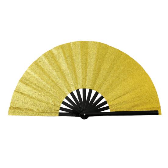 Блестящий складной веер для кунг-фу, танцевальное представление, портативный легкий летний охлаждающий вентилятор, украшение, аксессуары для вечеринки