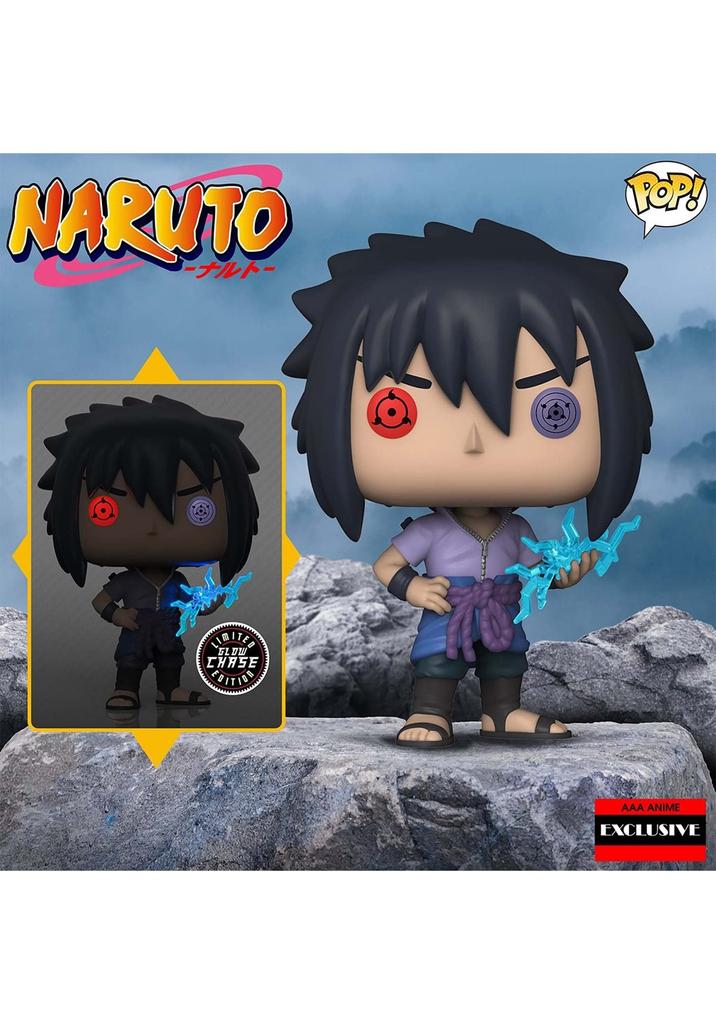 Funko Naruto Shippuden Uchiha Sasuke Pop Figure Anime (Rinnegan) (AAA Exclusive)