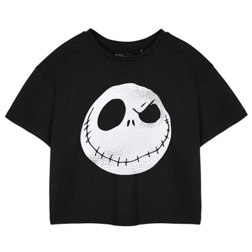 The Nightmare Before Christmas Womens/Ladies Jack Skellington Crop T-Shirt