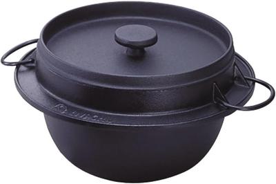 Iwachu Rice 5 эмалированная IH Nanbu Ironware 21086 кастрюля, чашки, черный, внутри, совместимый,