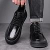 Мода Мужчины Высокое Качество Мужские Удобные Базовые Ботинки Кожа Мода Повседневная Обувь Уличные Мужские Кроссовки Новые Мужские Туфли для Вождения