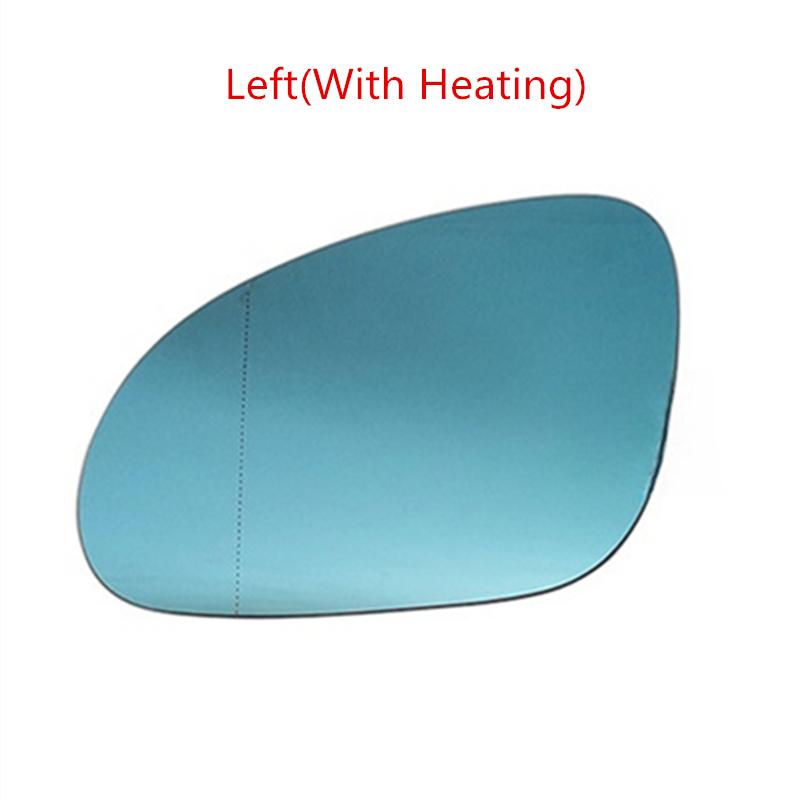 Heated Side Mirror Glass For VW Golf 5 MK5 Jetta MK5 2006-2011 Passat B6 2007-2011 Blue Rearview Mirror Lens Auto Accessories