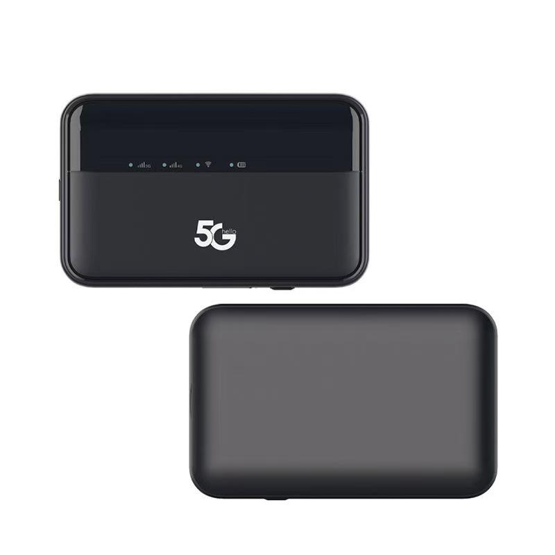 Портативный 5G WiFi 6 двухдиапазонный роутер со слотом для SIM-карты и аккумулятором 10000 мАч
