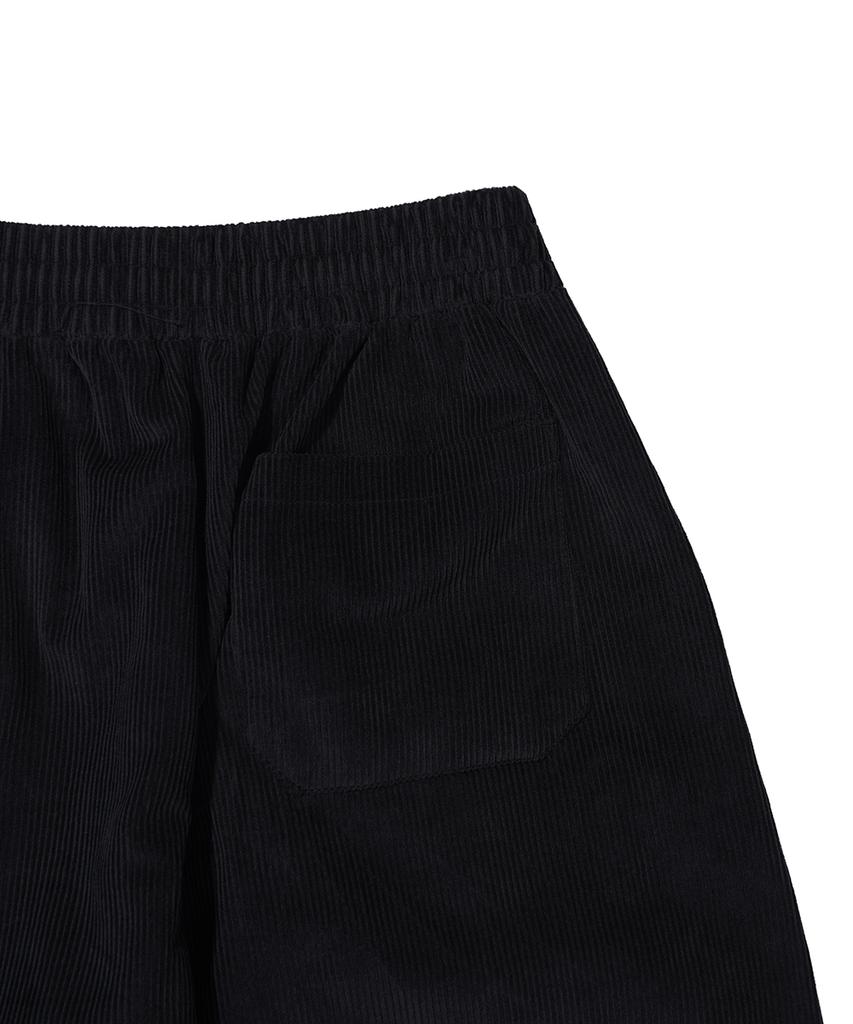 GAKKAI UNIONS One-Pleat Corduroy Balloon Pants Black