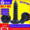 Black M2/M3/M4 Large Round Head Self-Tapping Screws for Audio Speakers