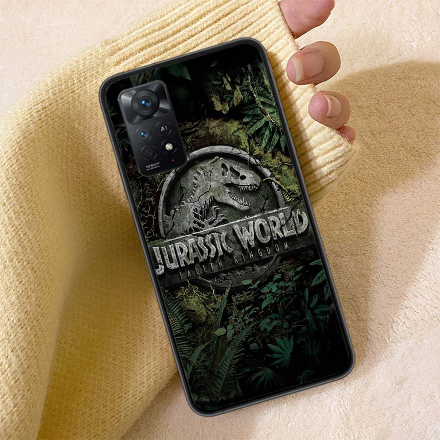 New World Jurassic Park Phone Case For Redmi 13C 14C Note 14 13 Pro Plus 5G Clear Capa 12 12C 10A 10C 10 9A 9C 9T 9 8 Pro Cover