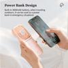 Necklace Fan Mini Wearable Fans Foldable Hanging Fan USB Rechargeable 3 Speed Fan with Phone Holder