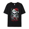 Cool Skull Christmas For The Holidays T-Shirt Men Soft Cotton T-Shirt Aesthetic Camisas Men Tshirt Camisas