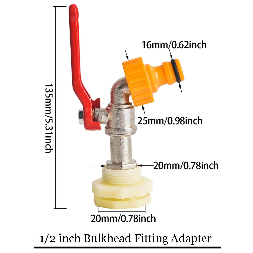 Адаптер крана IBC S60, быстроразъемный соединитель шлангового клапана для 1000-литрового тоннажного ведра, аксессуар из сплава