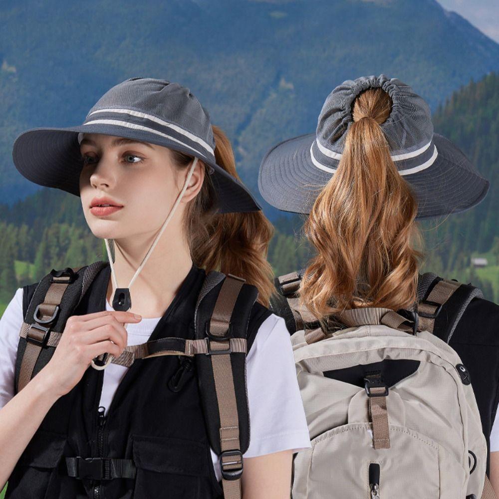 Рыболовная шляпа с открытым верхом, сетчатая уличная шляпа от солнца, модная складная шляпа-ведро, пляжная