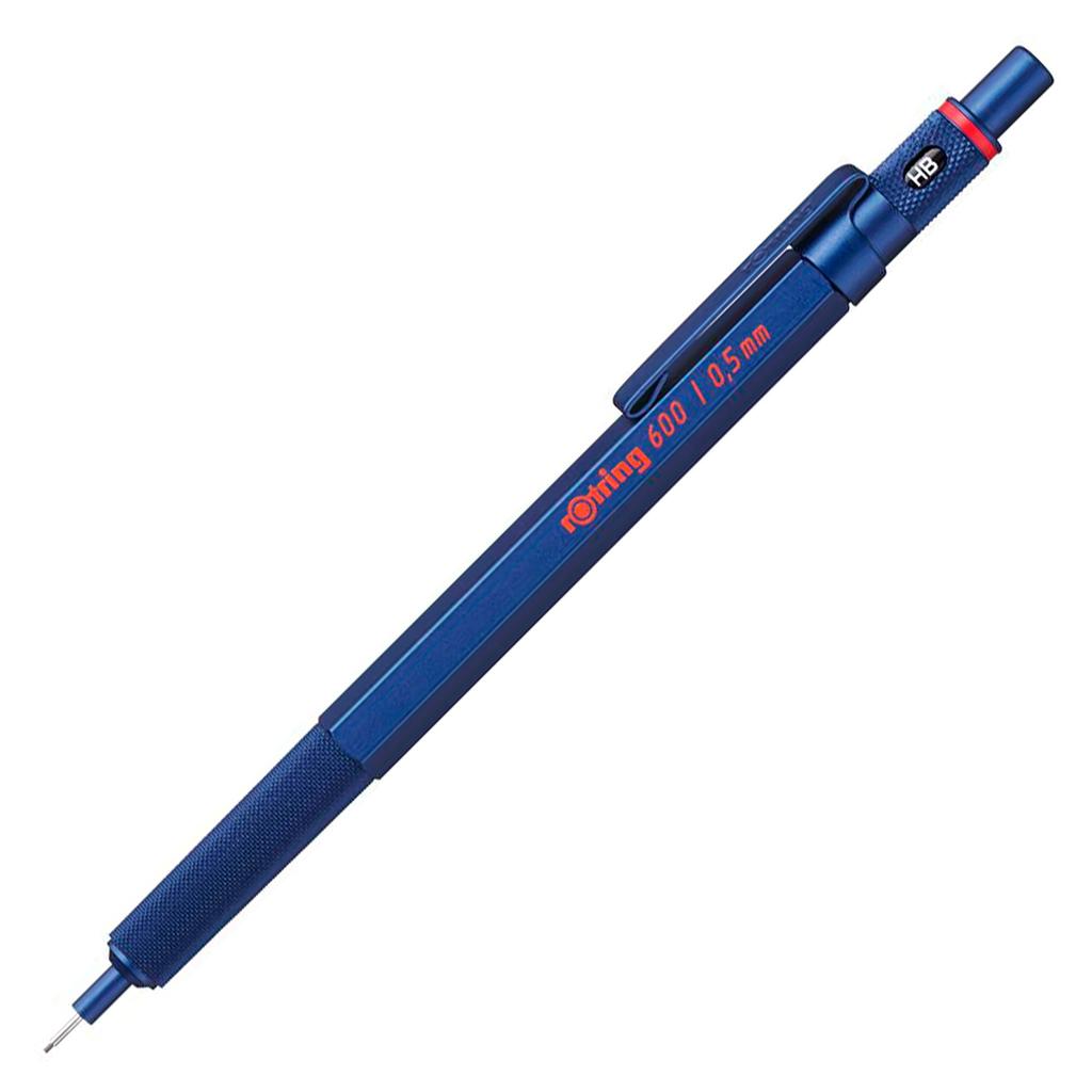 Rotring 600 Mechanical Pencil, Iron Blue, 0.5mm - Premium German Drafting Pen, Professional Stationery