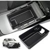 (Обновлять) 2021 2022 2023 2024 Органайзер для центральной консоли Toyota Venza 2022 2023 2024 Аксессуары для Toyota Venza ABS Черный материал Лоток Вспомогательный подлокотник