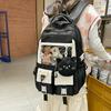 Large Capacity High School Student Backpack for Girls  Korean Version Harajuku Schoolbag  Casual and Cute Pain Bag  Junior High School Backpack