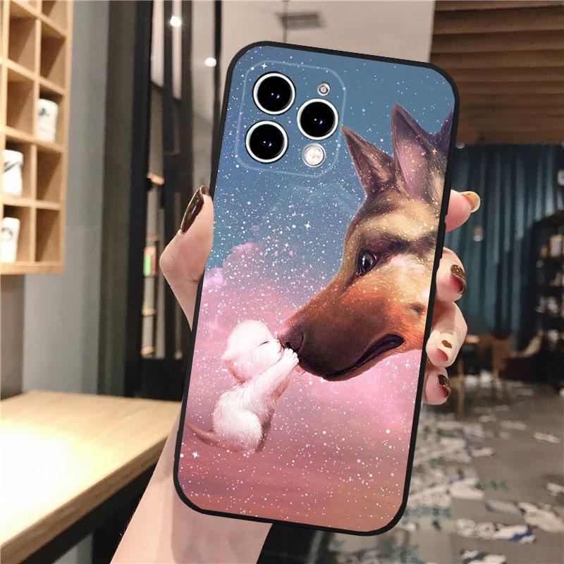 Чехол для телефона с немецкой овчаркой для iPhone Samsung Galaxy Redmi Xiaomi Oppo OnePlus Note SA 7 8 9 10 11 12 13 14 20 21 22 23 53 54 Pro Max Plus Ultra