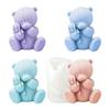 3D Cute Bear Silicone Mold Creative Holding Doll Little Bear Chocolate Candy Molds Kitchen Baking Cake Decor Candle Soap Mould