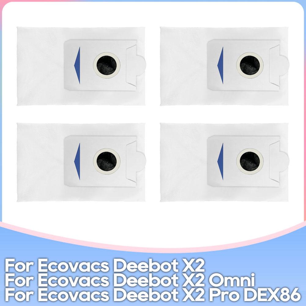 Подходит для Ecovacs DEBOT X2 Omni / X2 Pro / X2 Pro Omni / X2 Combo DEX86 Запчасти Основной ролик Боковая щетка Фильтр Тряпка для швабры Пылесборник