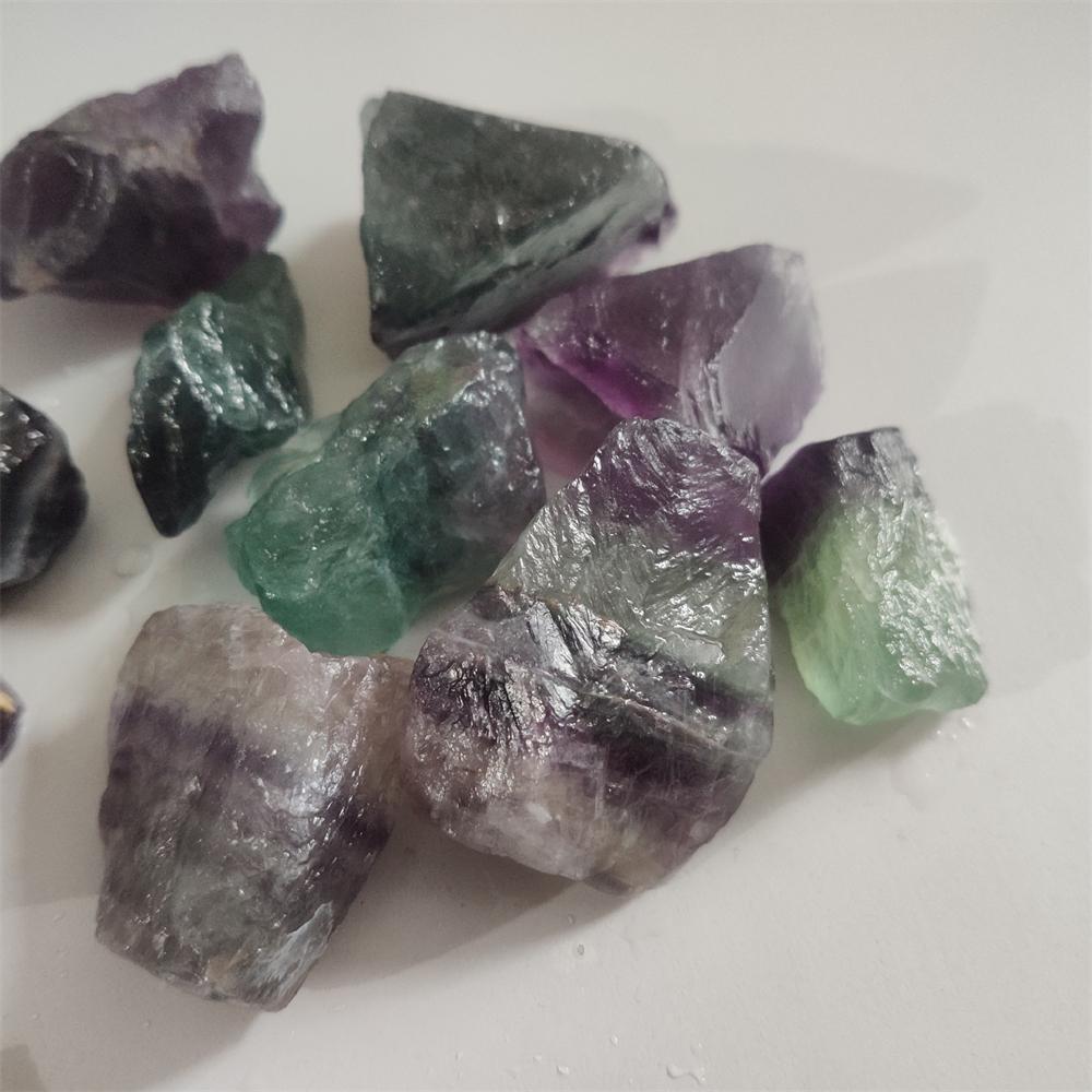 Natural Raw Fluorite Crystals Rough Stones Mineral Healing Crystals Gemstones Specimens Collectible Home Decor