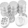 12PCS Silver Jar Containers 2 Ounce/60ml with Hollow Lid Screw Lid  for Air Freshener Candles