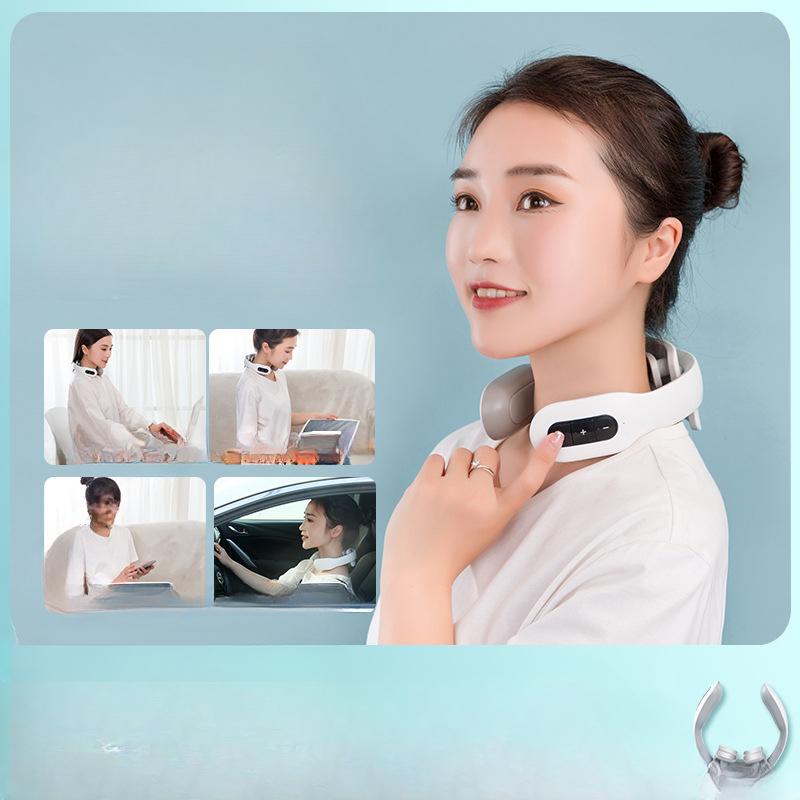 Инструмент для шейного позвонка Электрический массажер для шеи Интеллектуальный импульс зарядки Горячий компресс Массажер для шейного позвонка Бытовая защита для шеи