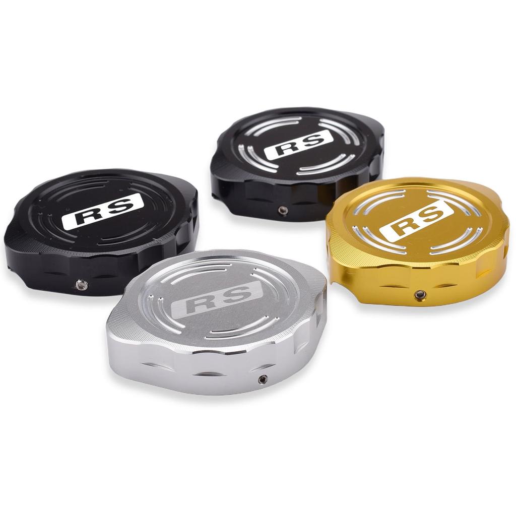 LEDISHUN Motorcycle Radiator Cap Cover for Kawasaki Z900RS CAFE (21-24) (Silver)