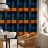 Wallpaper Colorful knitwear navy blue, black and gold 50x1000
