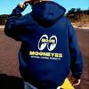 Горячая Распродажа Модель 2026 года с Логотипом _MOON EYES_ Худи Унисекс С Длинным Рукавом Модная Мягкая Толстовка Свободная Уютная и Универсальная