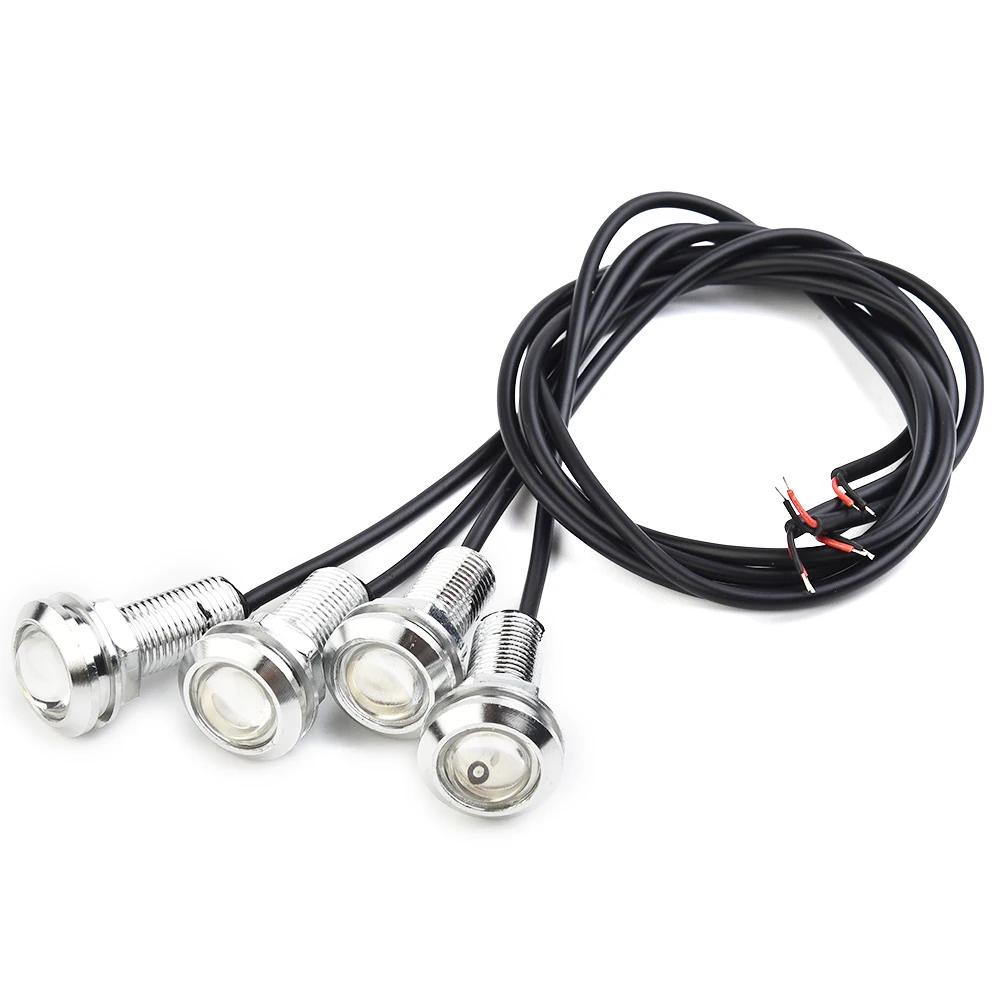 4 шт. 12 В морской лодочный транцевый светодиодный кормовой фонарь круглый светодиодный задний фонарь серебристый водонепроницаемый подводный бегунок боковые габаритные огни синий