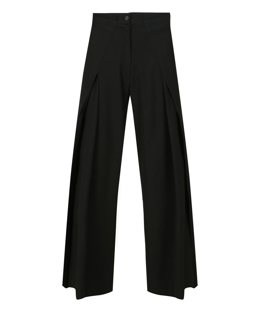 Seutimillon Front Pleated Trousers_Black