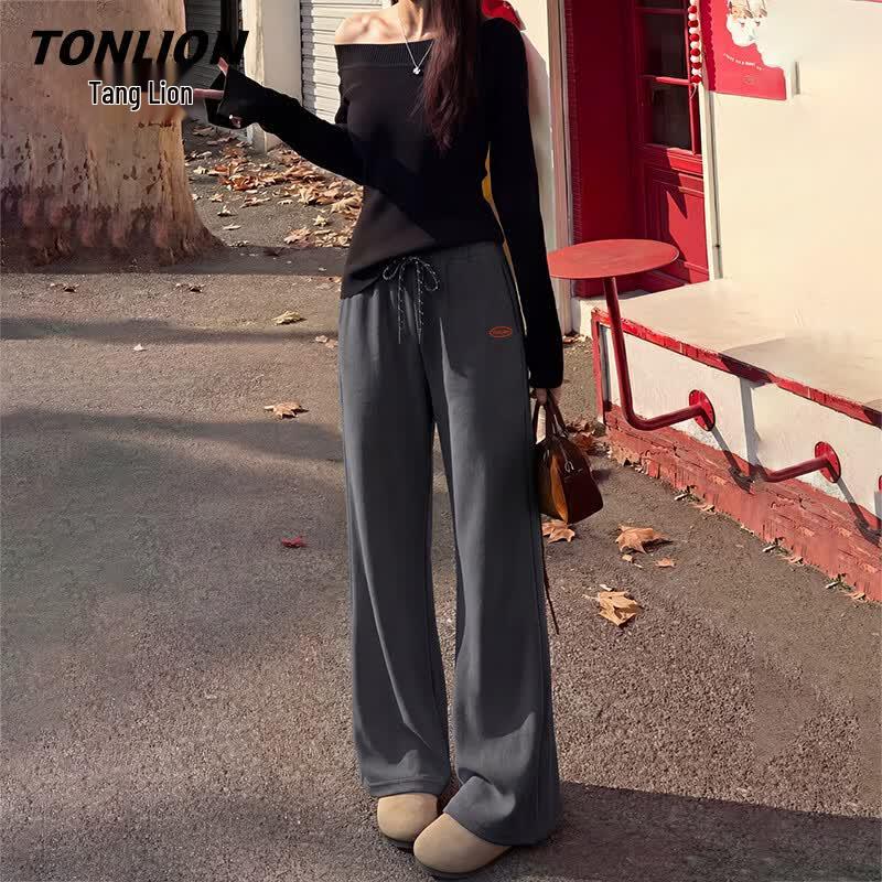 Женские расклешенные брюки TonLion с высокой талией