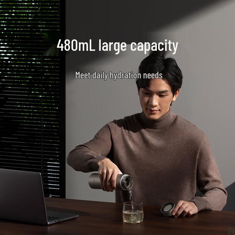Xiaomi Mijia Ti2 Титановая термобутылка с ситечком для чая