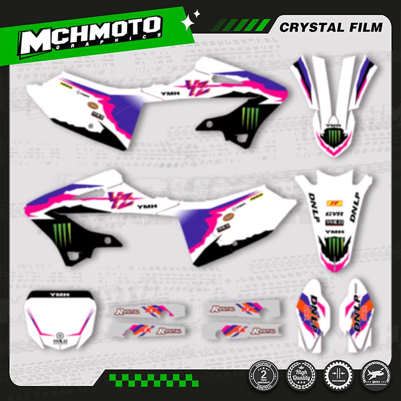 MCHMFG Team Graphics Decals For YAMAHA YZ125 YZ250 YZ 125 250 2024 Dirt Bike Stickers Kits