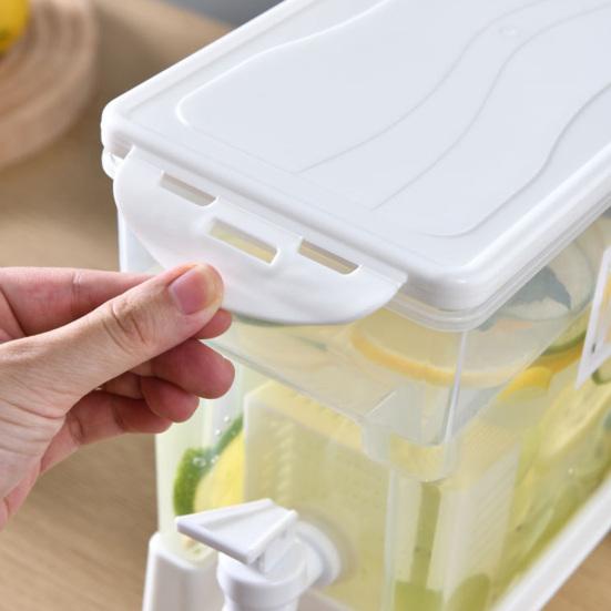 1 комплект, 3,5 л чайник для холодной воды со съемной крышкой, приподнятое основание, конструкция с пряжкой, легко открывается, морозостойкий кувшин для холодной воды, кухонные принадлежности