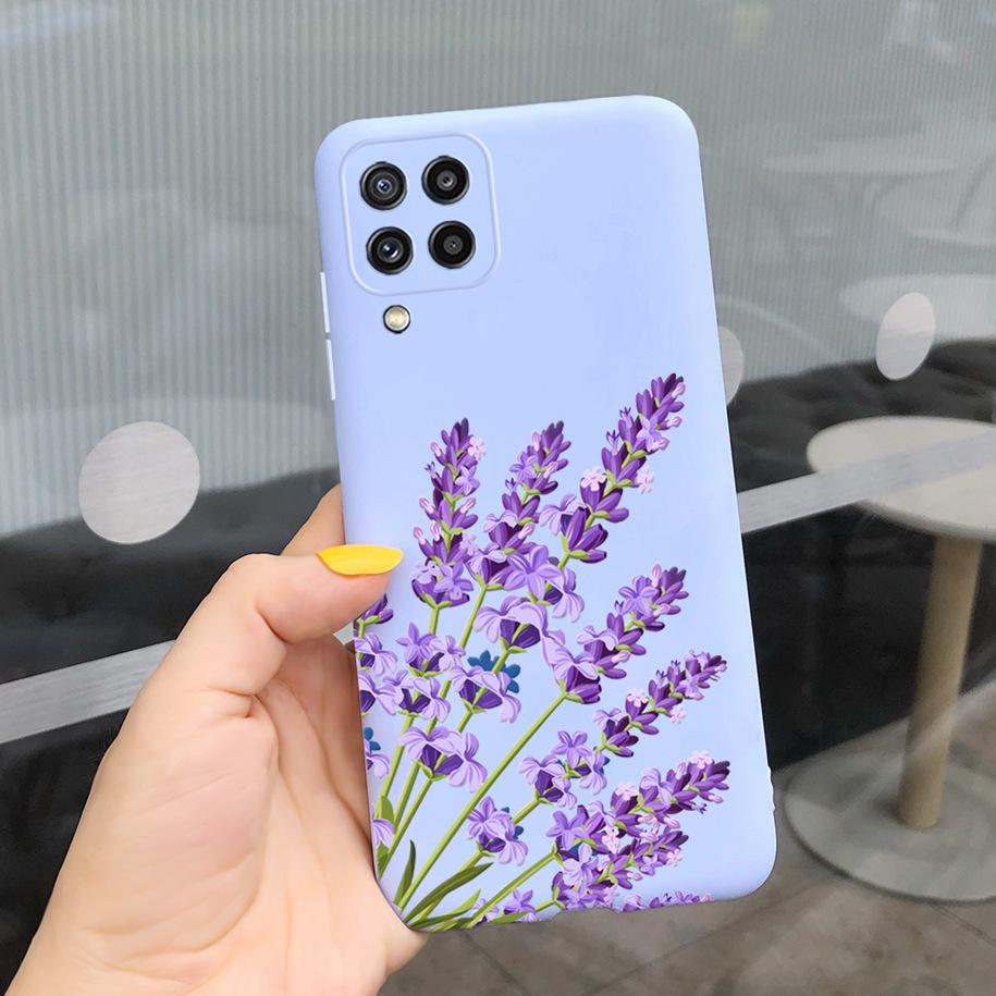 Чехол для Samsung M32 Силиконовая задняя крышка Чехол для телефона с цветами Для Samsung Galaxy M32 M12 M42 M52 A12 A22 A32 A42 A52 A72 5G Мягкий чехол