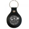 Biker Logo Leather Keyring