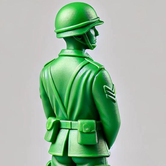 Green Soldier Figurine Toilet Reading Newspaper Peeing Man Resin Statue Sculpture Model Toy Home Office Desktop Decoration Ornament