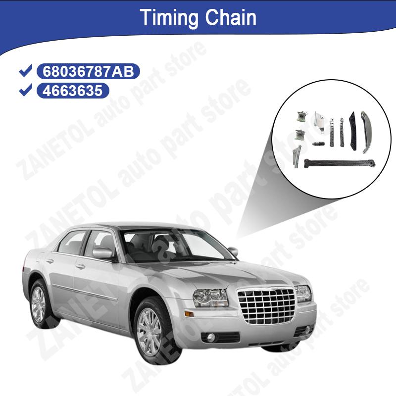 ZANETOL Set of 10pcs Auto Timing Chain & Component Kit for CHRYSLER 300 2008~2010 for DODGE AVENGER 2008~2009 68036787AB 4663635
