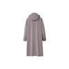 Uniqlo X Jil Sander Сотрудничество Свободный крой Длинное пальто с капюшоном Мужские пальто Дымчато-серый 440367-04