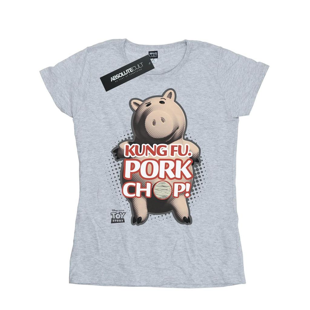 Disney Womens/Ladies Toy Story Kung Fu Pork Chop Cotton T-Shirt